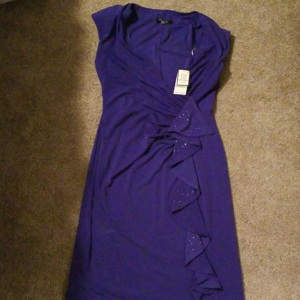 New Nine West Dress Purple Dressy Classy